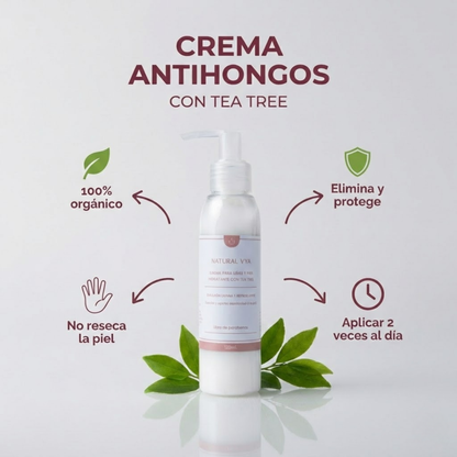 Crema para Hongos con Tea Tree 120ml.
