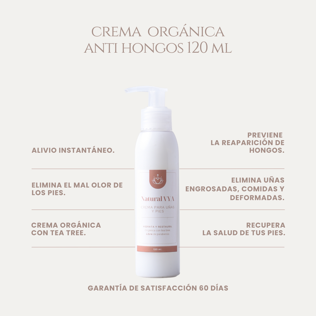 Crema Organica Antihongos PLUS - 120ml.