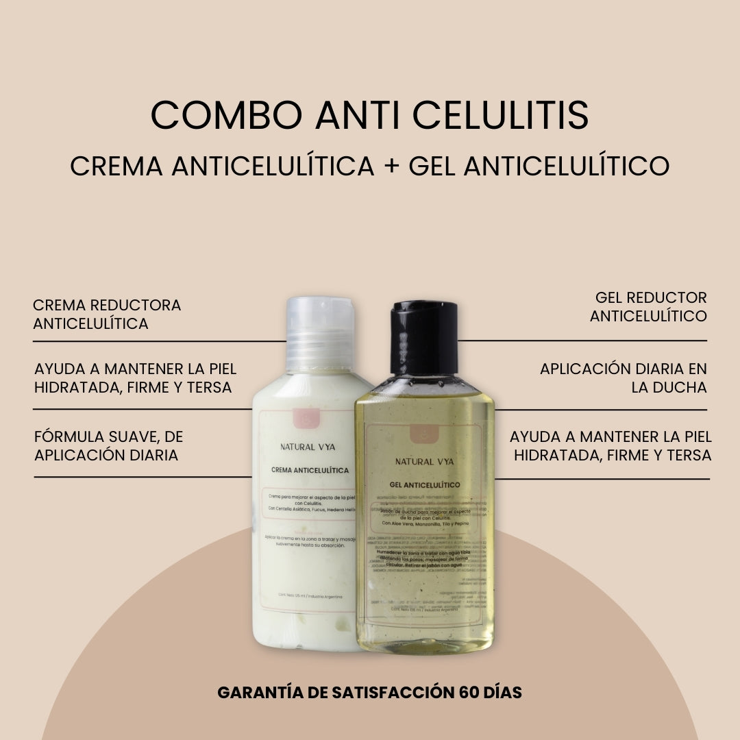 COMBO ANTICELULITIS (Aceite + Crema)