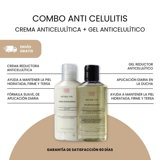 COMBO ANTICELULITIS ( Gel de Ducha + Crema)