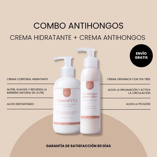 COMBO CREMAS - Antihongos + Hidratante